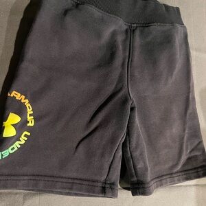 Boys Under Armour Black Shorts with Logo